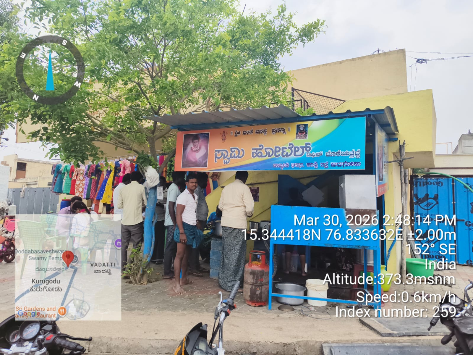 Doddaiah Swamy at her Swamy Hotel — Roadside Kitchen